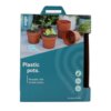 SOGO Plastic potje terra kleur 13cm 12st