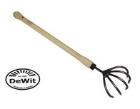 De Wit Cultivator 5 tands met essen houten knopsteel