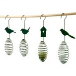 Metalen vogelvoederveer voor vetbollen