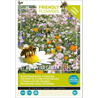 Buzzy&reg; Friendly Flowers XL Bijen Laag 50m&sup2;