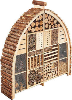 Groot insectenhotel voor diverse insecten. 