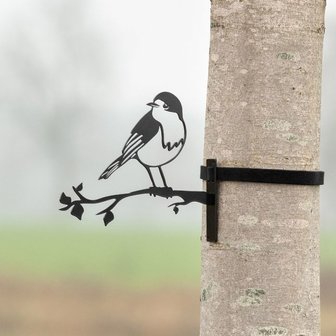 Metal Silhouette Roodborst _ tuincadeau