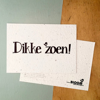 Dikke zoen bloeikaart van bloom your message _ Tuinspul.nl