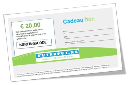 Tuinspul.nl cadeaubon t.w.v. &euro;20,-