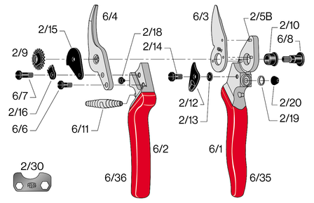 Felco 6 onderdelen