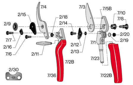 Felco onderdelen serviceset 7/90