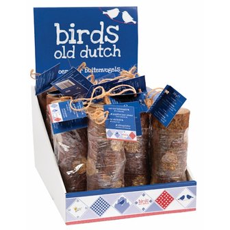 Birds old dutch gevulde boomstam