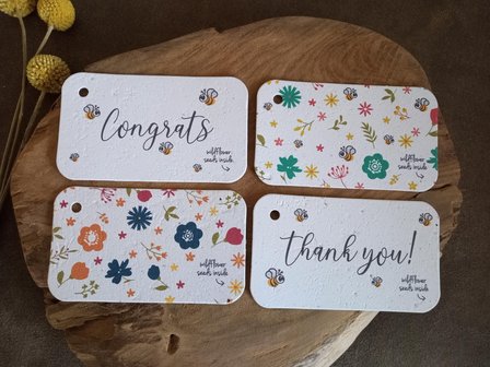 Blooming giftcards - Set van 4