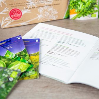 Zadenpakket "de kruidentuin" Biologische zaden en tips | Tuinspul.nl