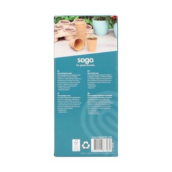 SOGO Biologische turfpotjes 8cm rond 10st.