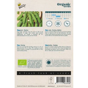 Buzzy® Organic Doperwt Karina (BIO)