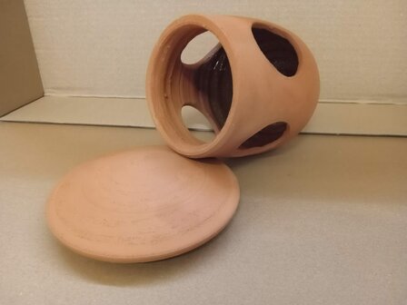 Terracotta slakkenval (handgemaakt)