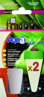 Aquasolo multipots - keramische kegels bloembak 2 stuks