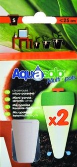 Aquasolo multipots - keramische kegels small 2 stuks