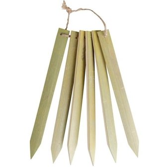 Bamboe plantenlabels