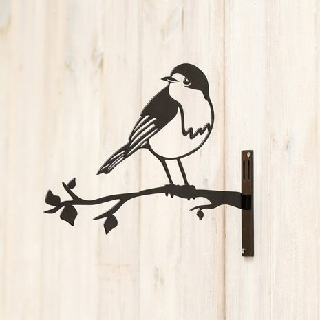 Metal Silhouette Roodborst _ tuincadeau