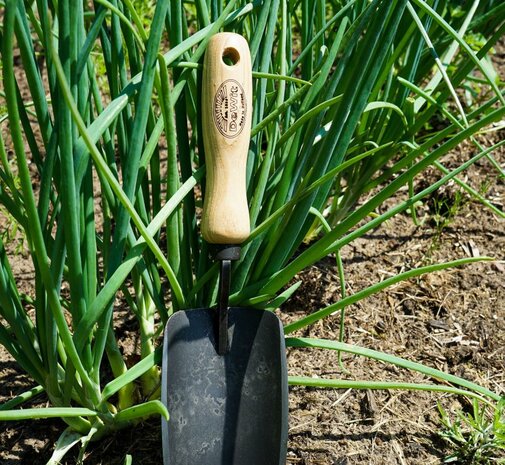 DeWit Plantschepje met rechte snede essen handvat 140mm 