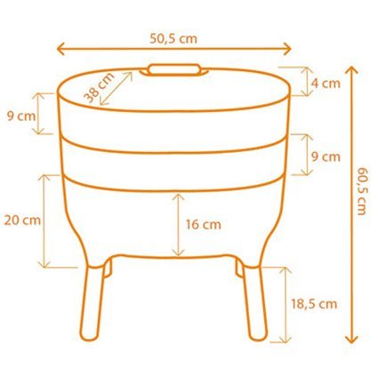 afmetingen worm composter - Tuinspul