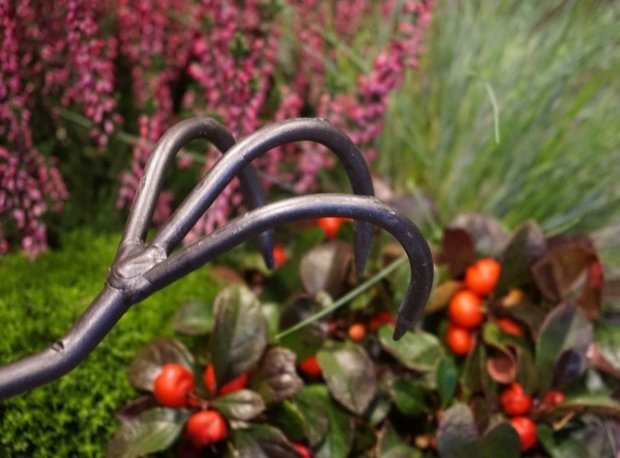 De Wit Cultivator 3 tands met essen houten knopsteel