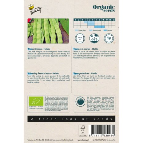 Buzzy® Organic Stoksnijboon Helda (BIO)