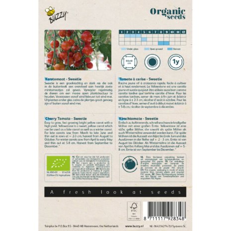 Buzzy® Organic Tomaat Sweetie (BIO)
