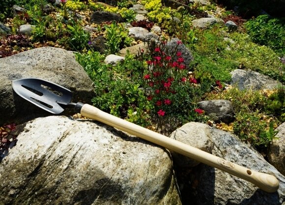 Tuinschepje met open blad knopsteel DEWIT