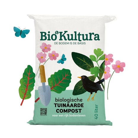 Bio-Kultura - Pallet zakken biologische tuinaarde-compost 40L - 25 stuks