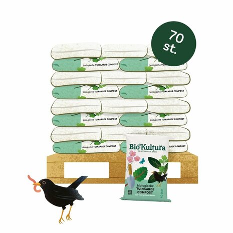 Bio-Kultura - Pallet zakken biologische tuinaarde-compost 40L - 70 stuks