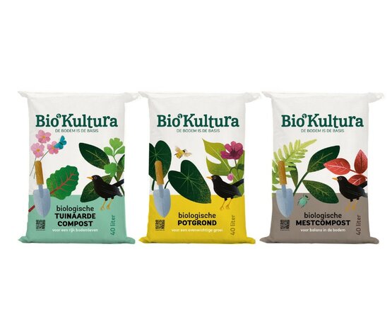 Bio-Kultura Pallet zakken biologische mestcompost 40L- 25 stuks