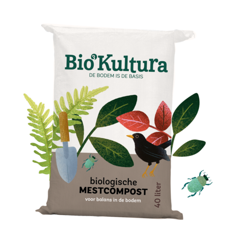 Bio-Kultura Pallet zakken biologische mestcompost 40L- 50 stuks