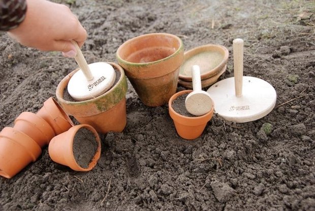 Potstampers, setje van drie