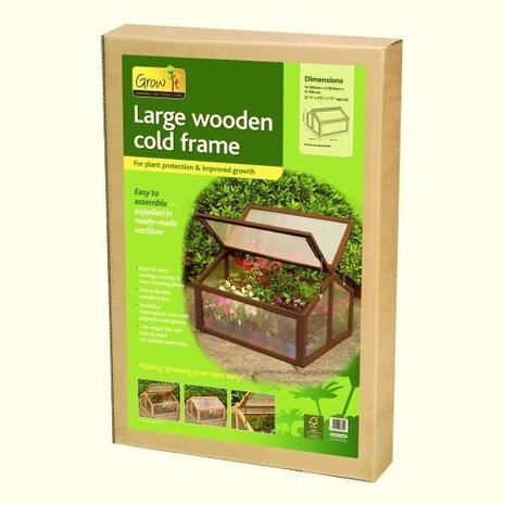 Koude bak groot, hout